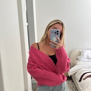 Anthropologie Pink Knit Sweater